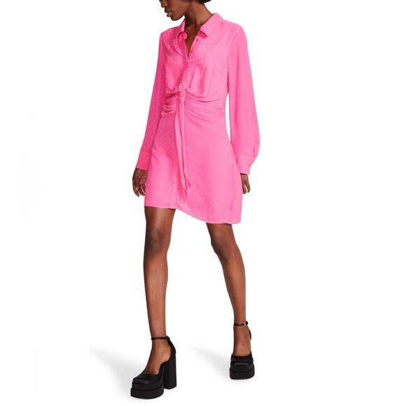 NWT Steve Madden Curious Dress Hot Pink Size Large - Picture 3 of 7